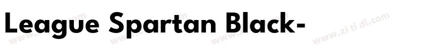 League Spartan Black字体转换 League Spartan Black字体转换